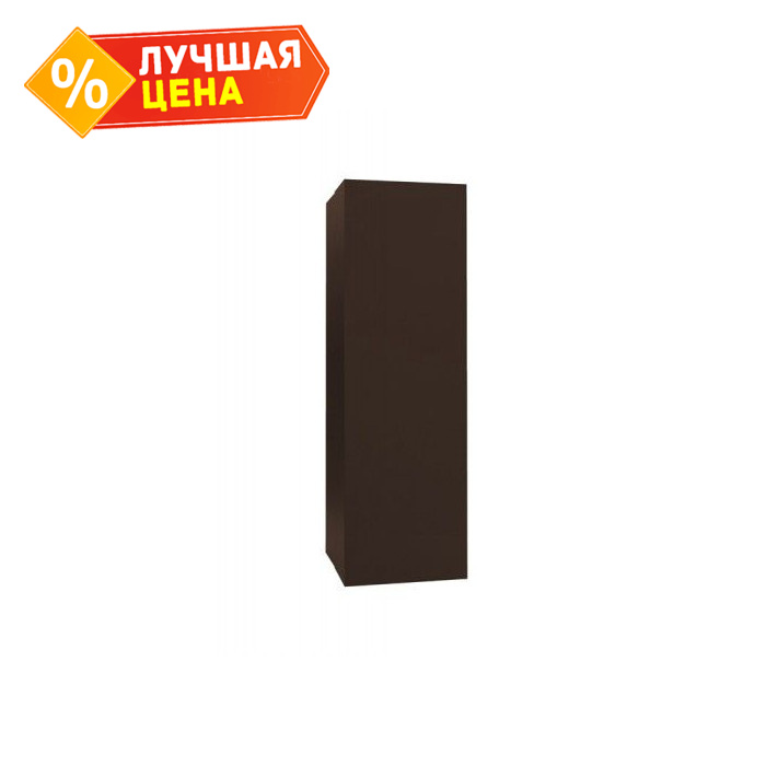 Кожух на трубу прямой д500/ш500/в1000 0,5 Satin RAL 8017 шоколад