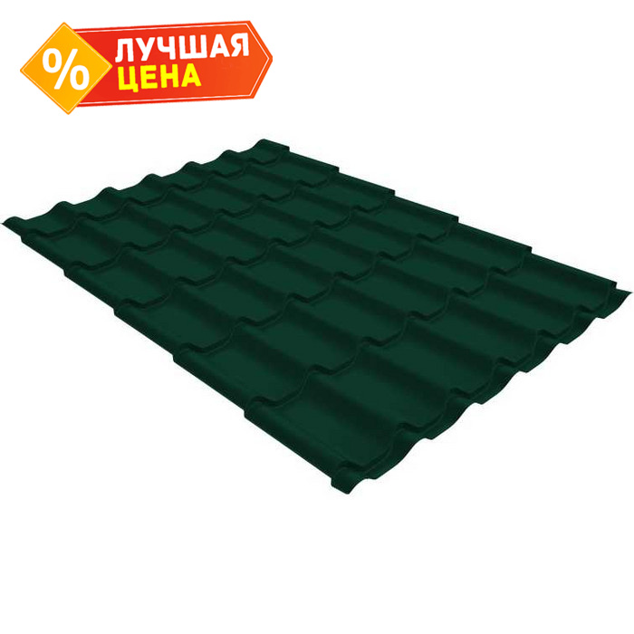 Металлочерепица Grand Line Classic (Классик) 0,4 Полиэстер RAL 6005 Зеленый мох