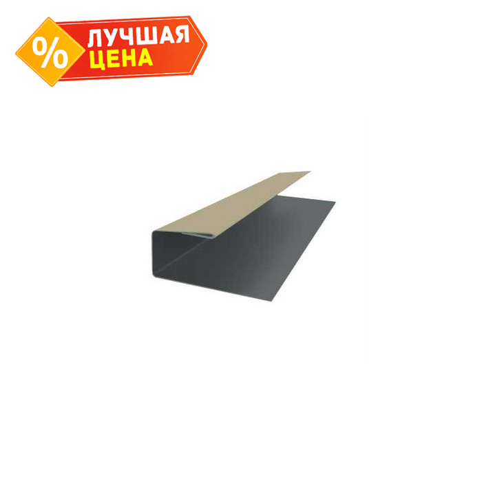 J-Профиль 18мм 0,5 Velur RAL 1015 светлая слоновая кость