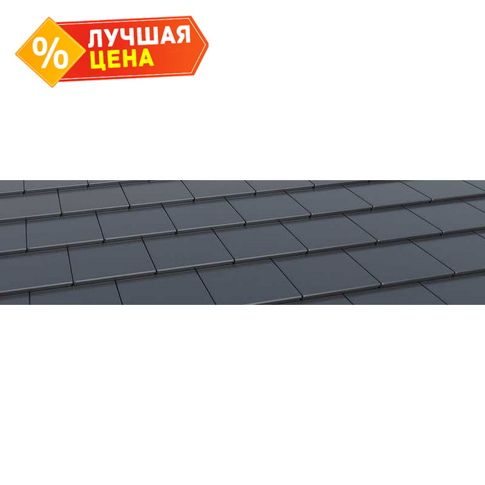 Цементно-песчаная черепица Braas Тевива Серый кристалл