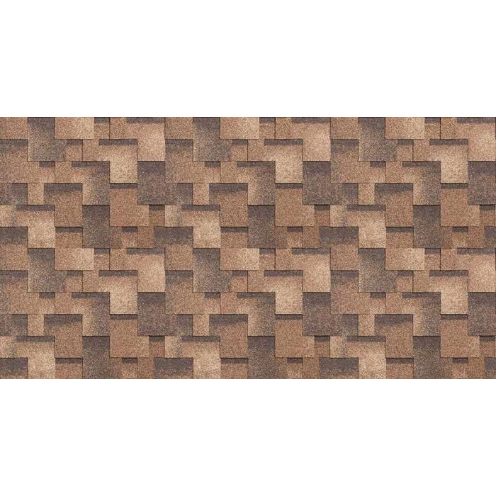 Гибкая черепица Технониколь Шинглас Румба Классик Арахис