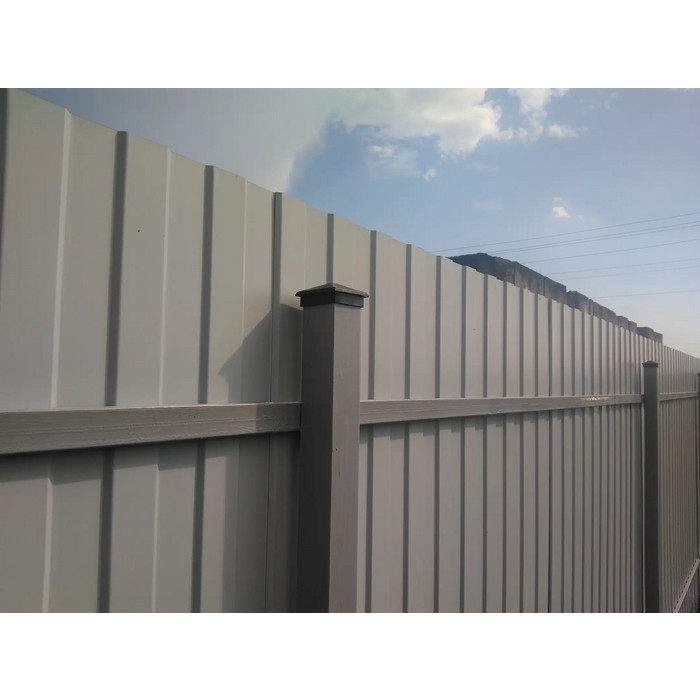 Профлист Grand Line С10R GreenCoat Pural BT, matt 0.5 мм RR 21 Светло-Серый - фото №4