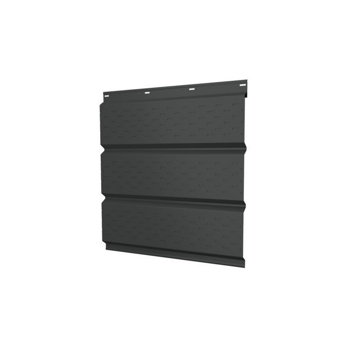 Софит металлический полная перфорация 0,5 Rooftop Matte с пленкой RAL7016 антрацитово-серый