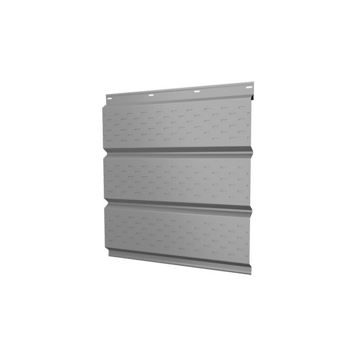 Софит металлический полная перфорация 0,5 Satin с пленкой RAL9006