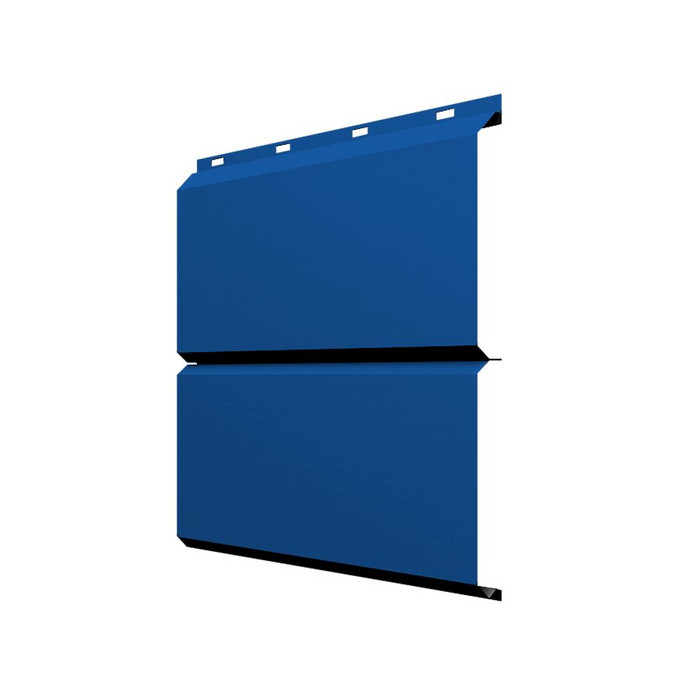 Софит ЭкоБрус без перфорации 0,345 Grand Line 0,45 PE RAL5005 сигнальный синий