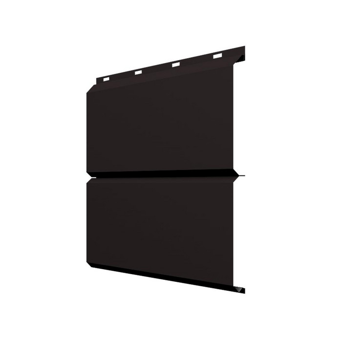 Софит ЭкоБрус без перфорации 0,345 Grand Line 0,5 Satin RAL9005 черный