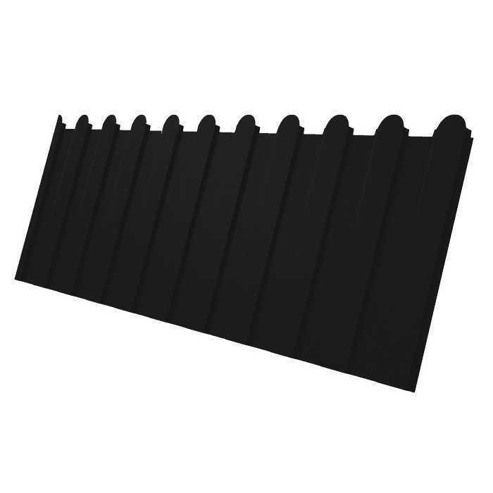 Профлист Grand Line фигурный C8A Полиэстер - double 0.45 мм RAL 9005 Черный